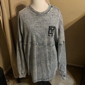 Blue denim like Long Sleeve Women's Top